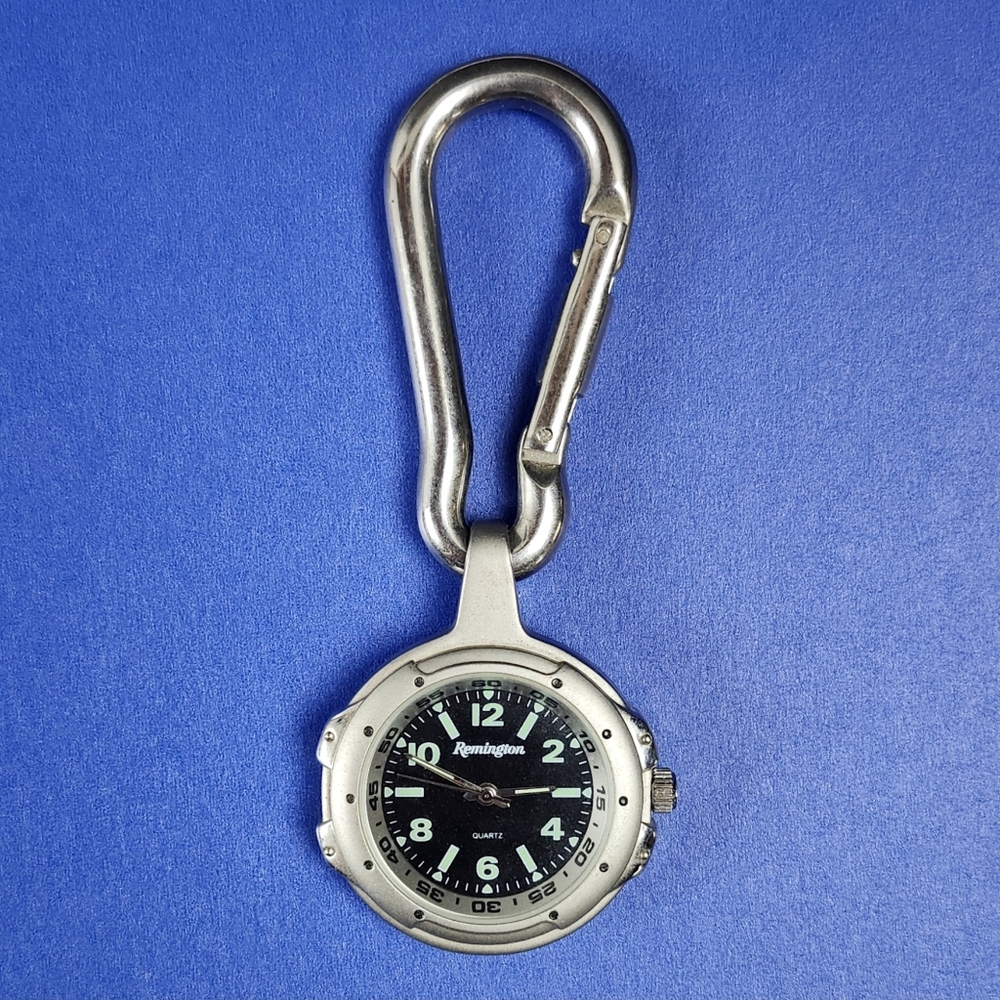 Remington Silver and Black Clip-On Watch